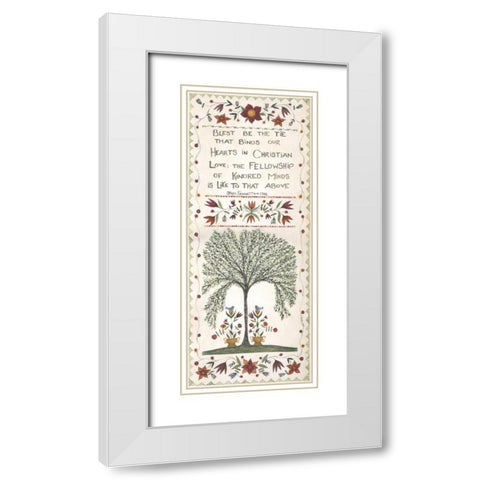 Kindred Minds White Modern Wood Framed Art Print with Double Matting by Shamp, Cindy