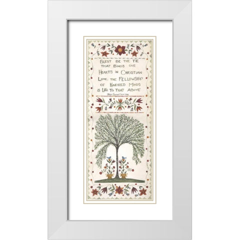 Kindred Minds White Modern Wood Framed Art Print with Double Matting by Shamp, Cindy