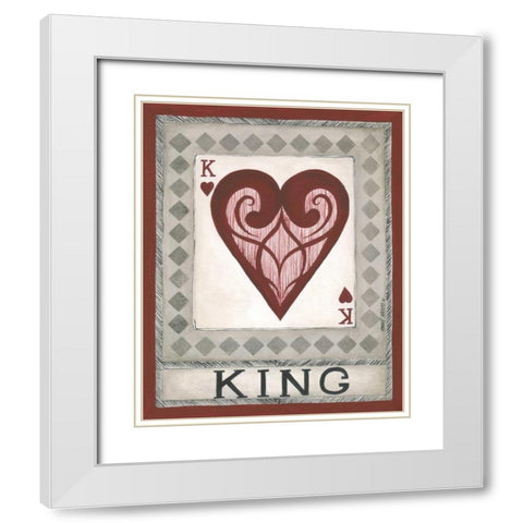 King White Modern Wood Framed Art Print with Double Matting by Shamp, Cindy