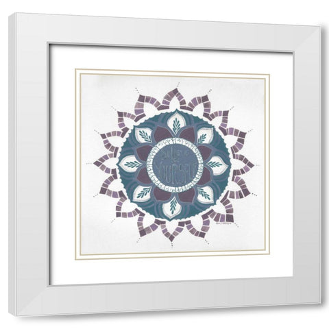 Believe in Yourself White Modern Wood Framed Art Print with Double Matting by Shamp, Cindy