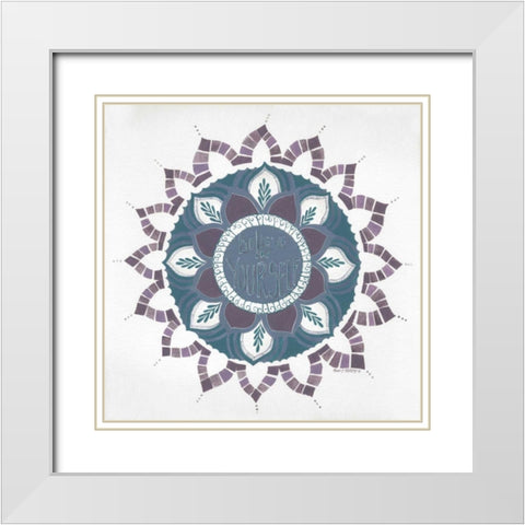 Believe in Yourself White Modern Wood Framed Art Print with Double Matting by Shamp, Cindy