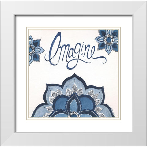 Imagine White Modern Wood Framed Art Print with Double Matting by Shamp, Cindy