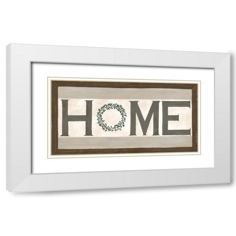 Home White Modern Wood Framed Art Print with Double Matting by Shamp, Cindy