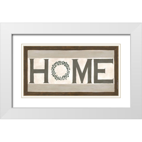 Home White Modern Wood Framed Art Print with Double Matting by Shamp, Cindy