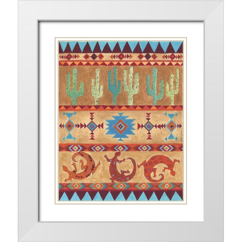 Southwest White Modern Wood Framed Art Print with Double Matting by Shamp, Cindy