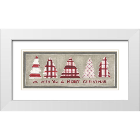 Wish You White Modern Wood Framed Art Print with Double Matting by Shamp, Cindy