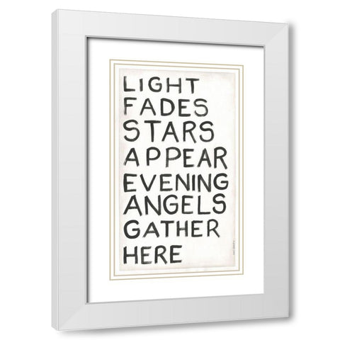 Light Fades White Modern Wood Framed Art Print with Double Matting by Shamp, Cindy
