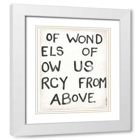 Angels of Wonder II White Modern Wood Framed Art Print with Double Matting by Shamp, Cindy