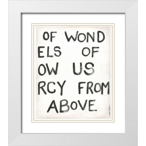 Angels of Wonder II White Modern Wood Framed Art Print with Double Matting by Shamp, Cindy