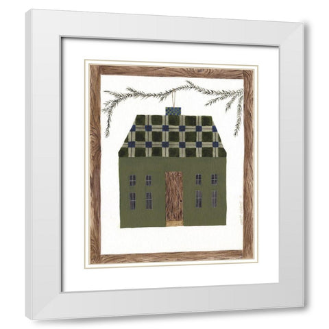 Green House White Modern Wood Framed Art Print with Double Matting by Shamp, Cindy