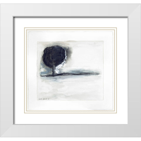On the Horizon VI White Modern Wood Framed Art Print with Double Matting by Shamp, Cindy