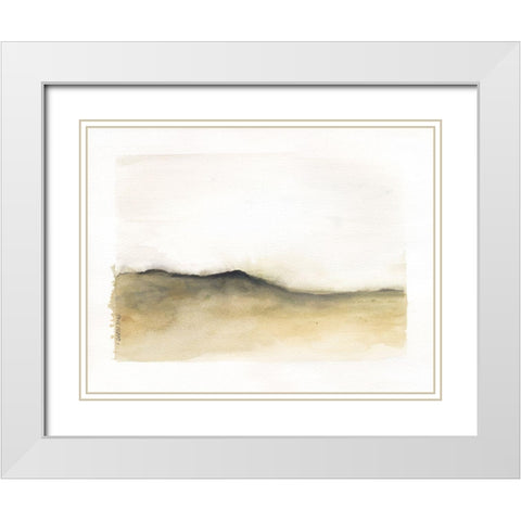 Mod Landscape III White Modern Wood Framed Art Print with Double Matting by Shamp, Cindy
