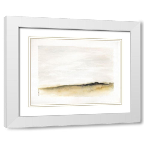 Mod Landscape V White Modern Wood Framed Art Print with Double Matting by Shamp, Cindy