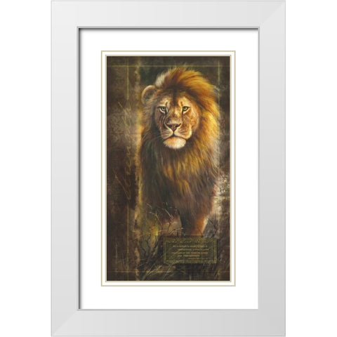 Lord Reigns White Modern Wood Framed Art Print with Double Matting by Carpentree