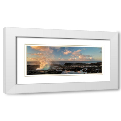 Crashing White Modern Wood Framed Art Print with Double Matting by Frates, Dennis