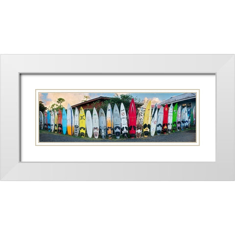 Board Meeting White Modern Wood Framed Art Print with Double Matting by Frates, Dennis