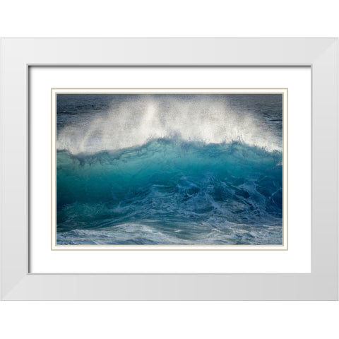 Crest White Modern Wood Framed Art Print with Double Matting by Frates, Dennis