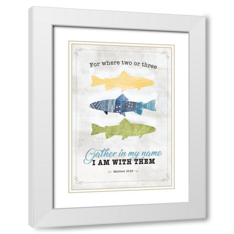 Im With Them White Modern Wood Framed Art Print with Double Matting by JMB Designs