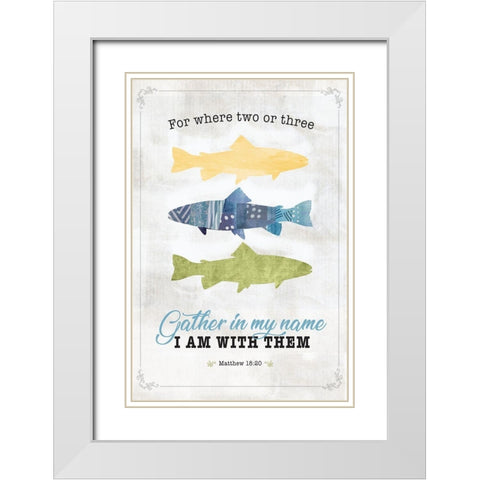 Im With Them White Modern Wood Framed Art Print with Double Matting by JMB Designs