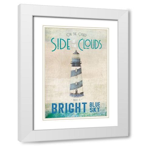 Other Side White Modern Wood Framed Art Print with Double Matting by JMB Designs