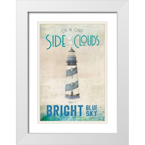 Other Side White Modern Wood Framed Art Print with Double Matting by JMB Designs