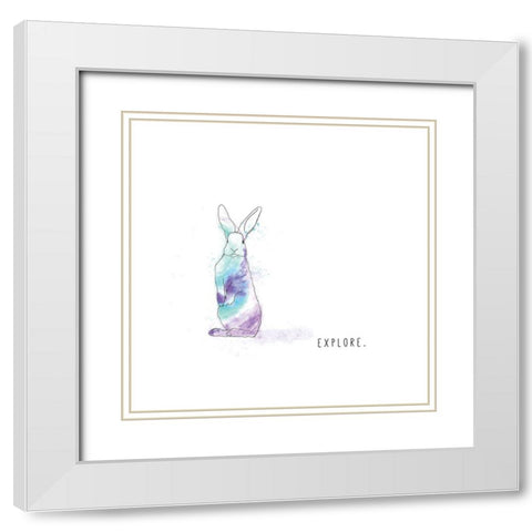 Explore White Modern Wood Framed Art Print with Double Matting by JMB Designs