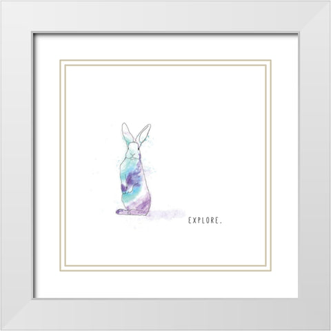 Explore White Modern Wood Framed Art Print with Double Matting by JMB Designs