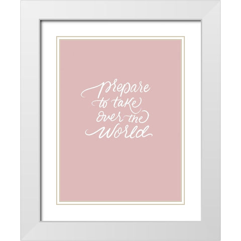Prepare White Modern Wood Framed Art Print with Double Matting by Batista, Dee