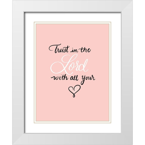 The Lord White Modern Wood Framed Art Print with Double Matting by Batista, Dee