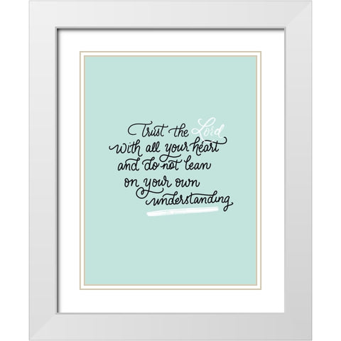 All Your Heart White Modern Wood Framed Art Print with Double Matting by Batista, Dee