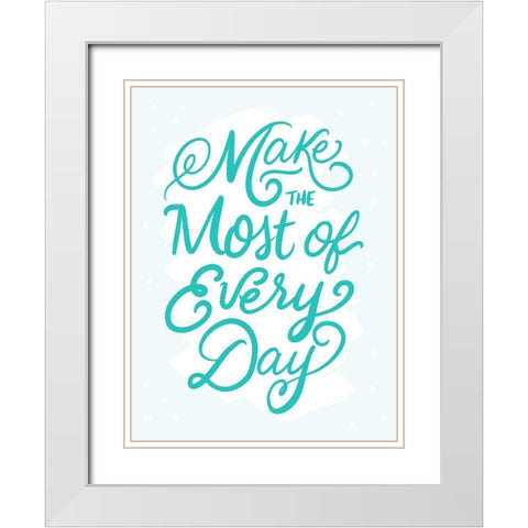 Make The White Modern Wood Framed Art Print with Double Matting by Batista, Dee