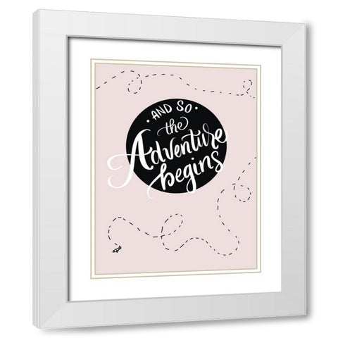 Adventure White Modern Wood Framed Art Print with Double Matting by Batista, Dee