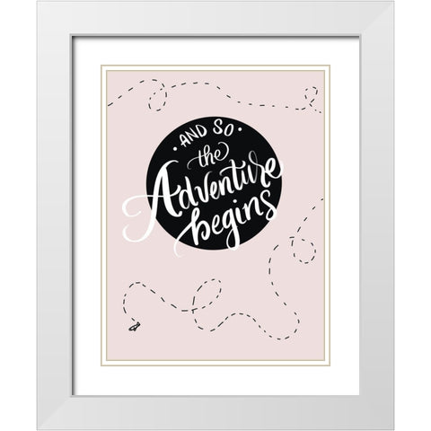 Adventure White Modern Wood Framed Art Print with Double Matting by Batista, Dee
