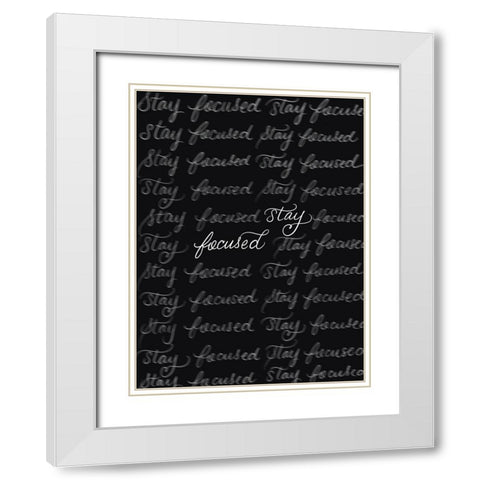 Focused White Modern Wood Framed Art Print with Double Matting by Batista, Dee