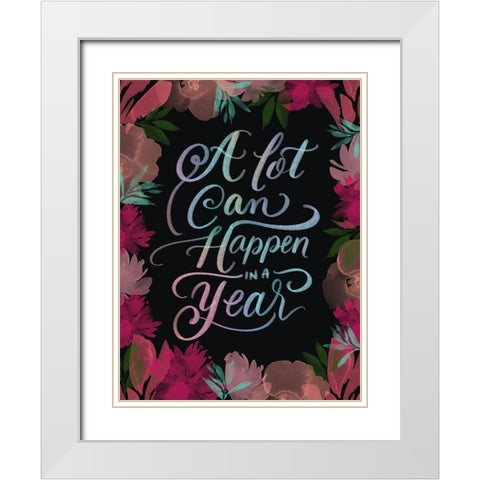 Year White Modern Wood Framed Art Print with Double Matting by Batista, Dee