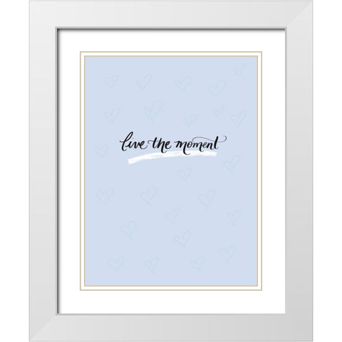 Live White Modern Wood Framed Art Print with Double Matting by Batista, Dee