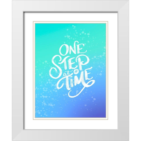 Step White Modern Wood Framed Art Print with Double Matting by Batista, Dee
