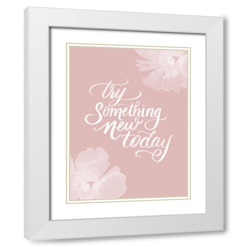Try White Modern Wood Framed Art Print with Double Matting by Batista, Dee