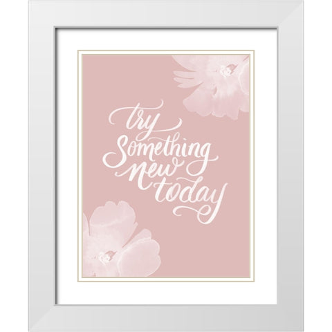 Try White Modern Wood Framed Art Print with Double Matting by Batista, Dee