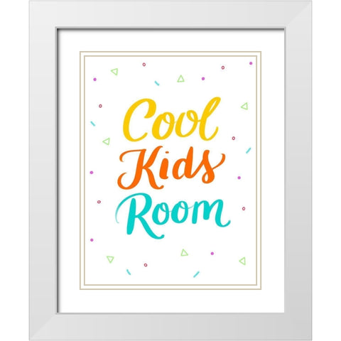 Cool White Modern Wood Framed Art Print with Double Matting by Batista, Dee