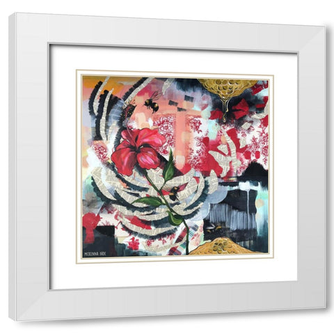 HiBeeScus White Modern Wood Framed Art Print with Double Matting by Ihde, McKenna