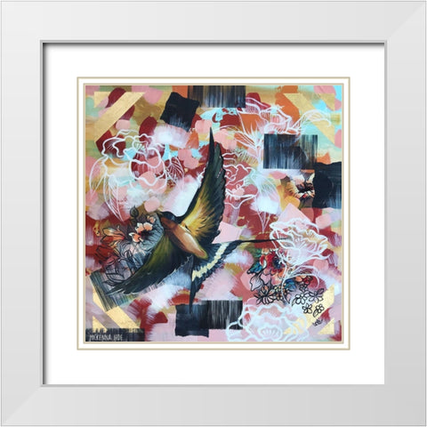Barn Swallow White Modern Wood Framed Art Print with Double Matting by Ihde, McKenna
