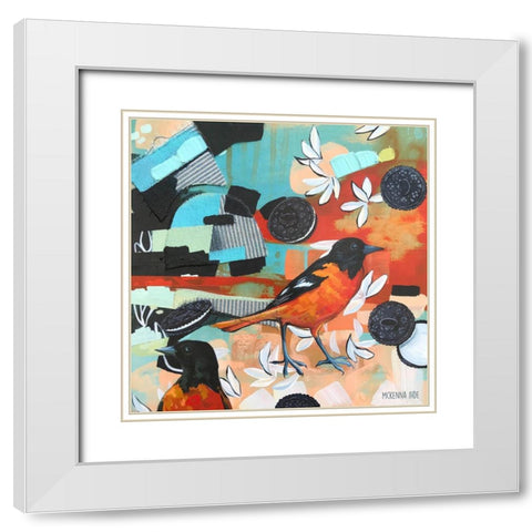 Homonym White Modern Wood Framed Art Print with Double Matting by Ihde, McKenna