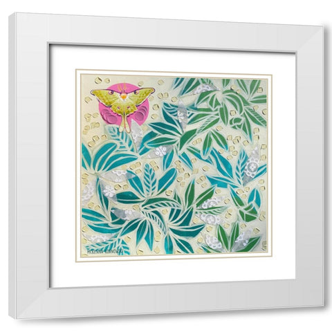 Lunamoon II White Modern Wood Framed Art Print with Double Matting by Kornowski, McKenna