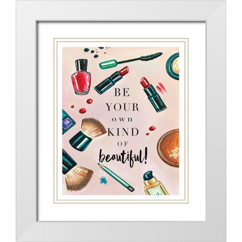 Your Own Kind of Beautiful White Modern Wood Framed Art Print with Double Matting by Tyndall, Elizabeth