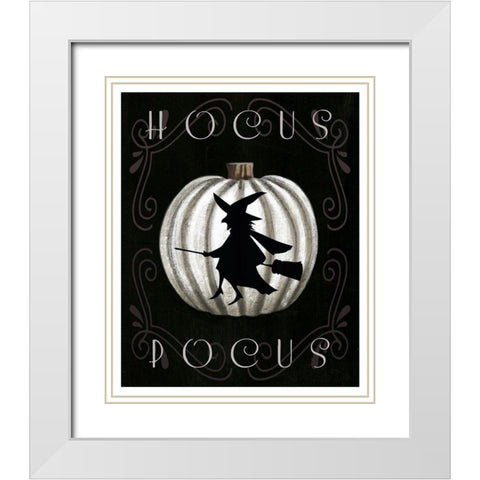 Hocus Pocus White Modern Wood Framed Art Print with Double Matting by Tyndall, Elizabeth