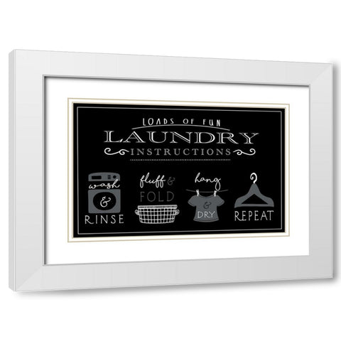 Loads of Fun White Modern Wood Framed Art Print with Double Matting by Tyndall, Elizabeth