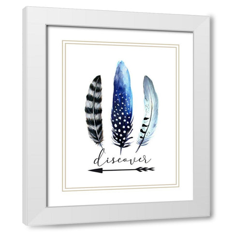 Discover White Modern Wood Framed Art Print with Double Matting by Tyndall, Elizabeth