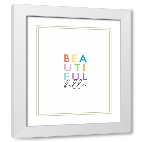 Beautiful Belle White Modern Wood Framed Art Print with Double Matting by Tyndall, Elizabeth