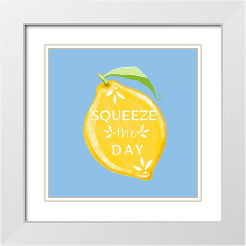 Squeeze the Day II White Modern Wood Framed Art Print with Double Matting by Tyndall, Elizabeth